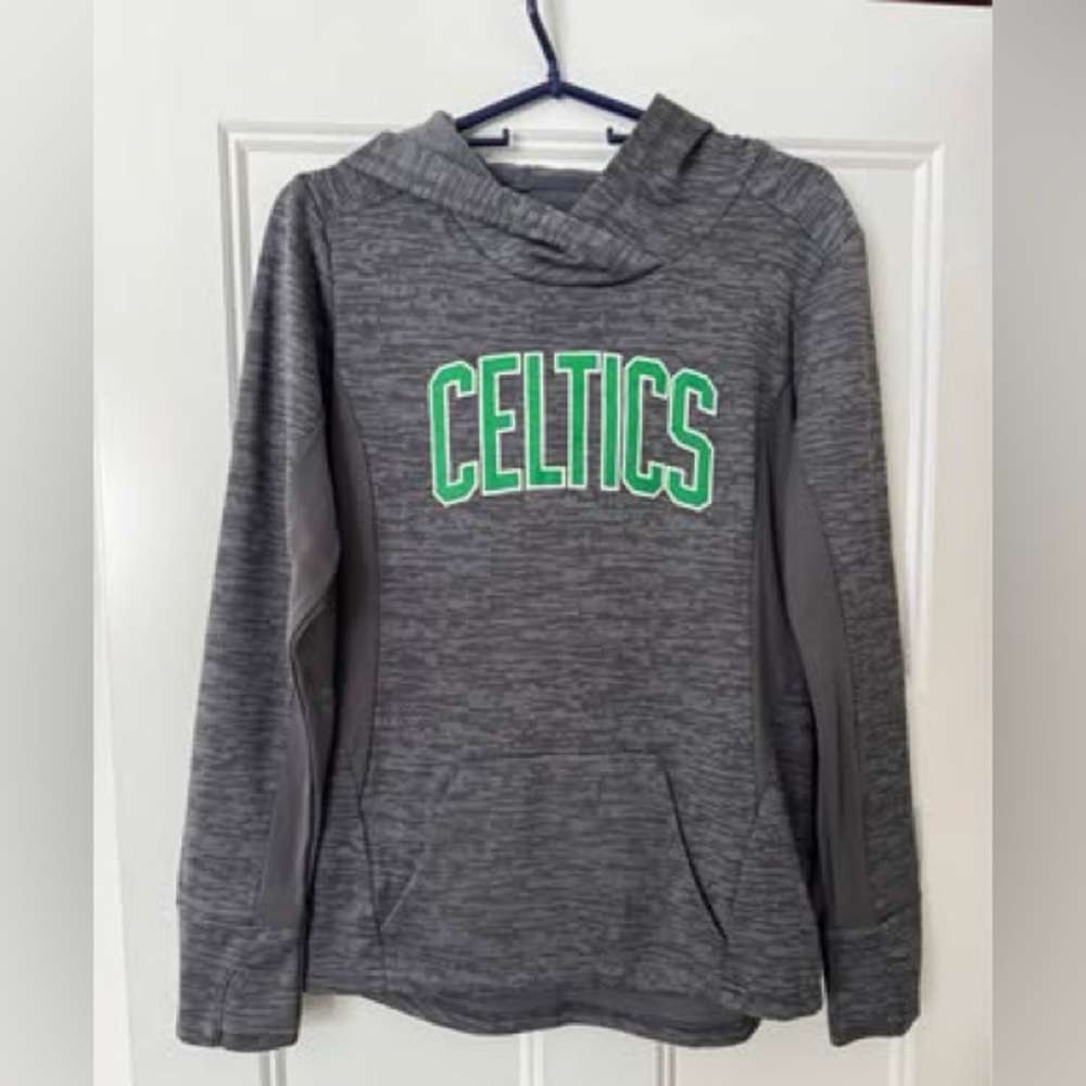 Boston‎ Celtics Hoodie grey pullover nba sweatshirt size small majestic